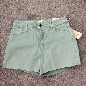 Vintage Midi Shorts in Light Green